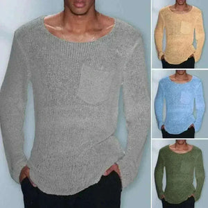 mens sweaters uk, Men Sweater Men's Hollow Out Knit Sweater.