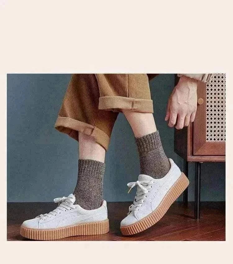 Socks Man Winter Warm Merino Wool Men Thick Thermal Wool Socks Man Winter Warm Merino Wool Rabbit Solid High Quality Socks Male Cotton Casual Super Thicker Sock.