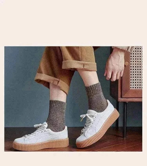 Socks Man Winter Warm Merino Wool Men Thick Thermal Wool Socks Man Winter Warm Merino Wool Rabbit Solid High Quality Socks Male Cotton Casual Super Thicker Sock.