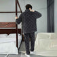 Men Warm Flannel Pajamas Autumn Thicken Long-sleeved Trousers Two-Piece Set Winter Man Pyjamas Loose Comfortable Sleepwear Suit.