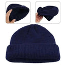 Men's Fashion Style Store Men Women Knitted Hat Beanie Skullcap Sailor Docker solid fashion Cuff Brimless Cap Rogue Melon Fur Woolen Knitted beanies hats