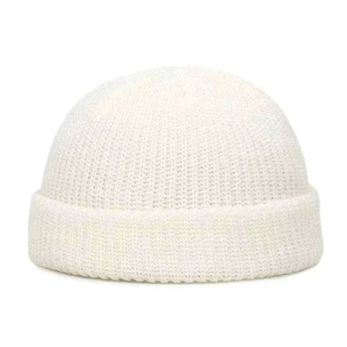 Men Women Knitted Hat Beanie Skullcap Sailor Docker solid fashion Cuff Brimless Cap Rogue Melon Fur Woolen Knitted beanies hats.