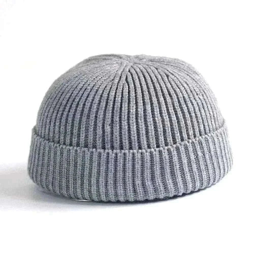 Men Women Knitted Hat Beanie Skullcap Sailor Docker solid fashion Cuff Brimless Cap Rogue Melon Fur Woolen Knitted beanies hats.