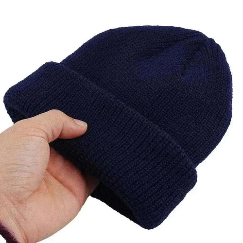 Men's Fashion Style Store Men Women Knitted Hat Beanie Skullcap Sailor Docker solid fashion Cuff Brimless Cap Rogue Melon Fur Woolen Knitted beanies hats