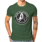 mens t shirt uk, Man Wearing Star Trek Discovery T-Shirt