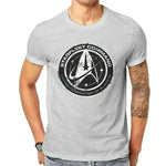 mens t shirt uk, Man Wearing Star Trek Discovery T-Shirt