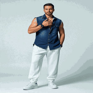 men t shirts uk offers Man Wearing Tank Tops Blue Men Down Collar Tees