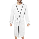 Men Bathrobe=Mens Cotton Bathrobe Spring And Summer Solid Color Lace-Up Men's Pajamas Home Wear Long Sleeve Male Bathrobe Dressing Night Gown.