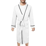 Men Bathrobe=Mens Cotton Bathrobe Spring And Summer Solid Color Lace-Up Men's Pajamas Home Wear Long Sleeve Male Bathrobe Dressing Night Gown.