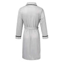 Men Bathrobe-Mens Cotton Bathrobe Spring And Summer Solid Color Lace-Up Men's Pajamas Home Wear Long Sleeve Male Bathrobe Dressing Night Gown.