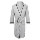 Men Bathrobe-Mens Cotton Bathrobe Spring And Summer Solid Color Lace-Up Men's Pajamas Home Wear Long Sleeve Male Bathrobe Dressing Night Gown.