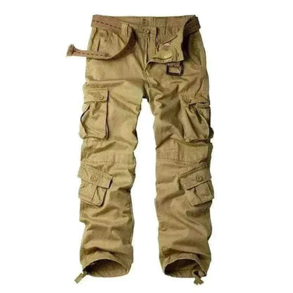 Men's Fashion Style Store 32 / 8-Pocket Khaki Men's Cotton Cargo Pants