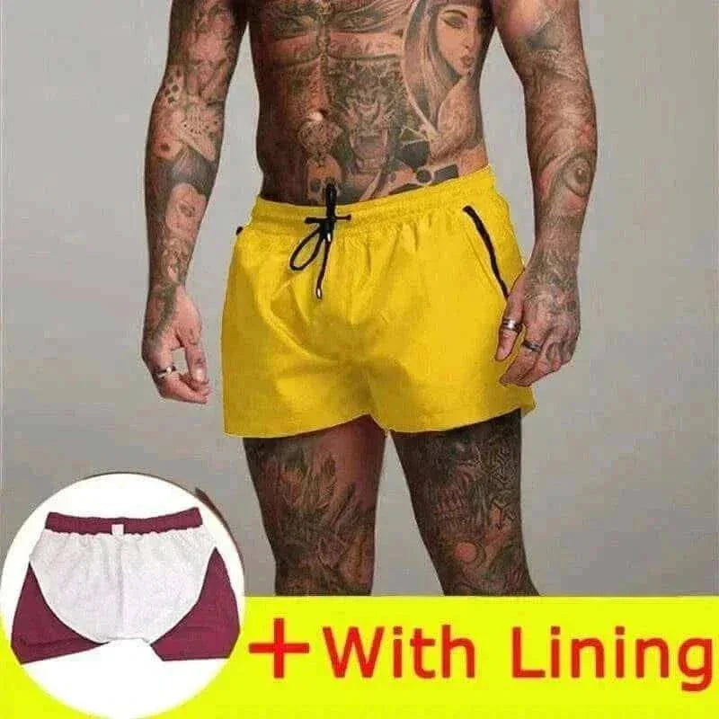 Mens Swimsuit , ALSOTO Men Swimsuit Swimwear Yellow