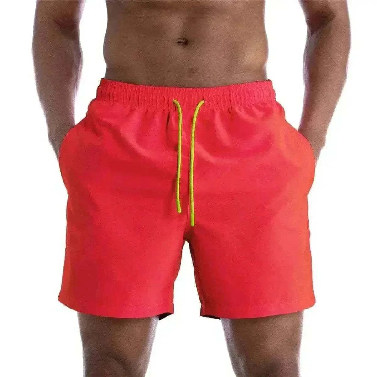 Mens Swimsuit - ALSOTO Latest Men Swimwear Red