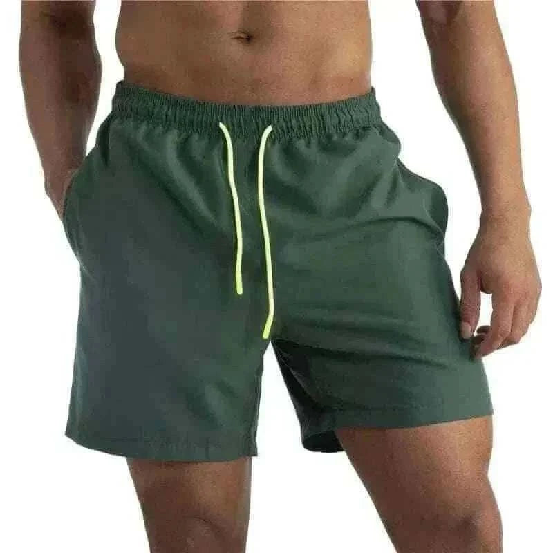 Mens Swimsuit - ALSOTO Latest Men Swimwear Green