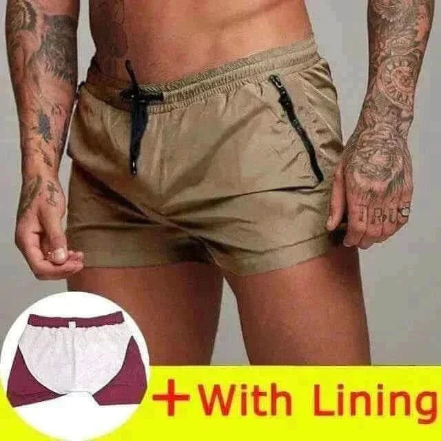 Mens Swimsuit , ALSOTO Men Swimsuit Swimwear Khaki