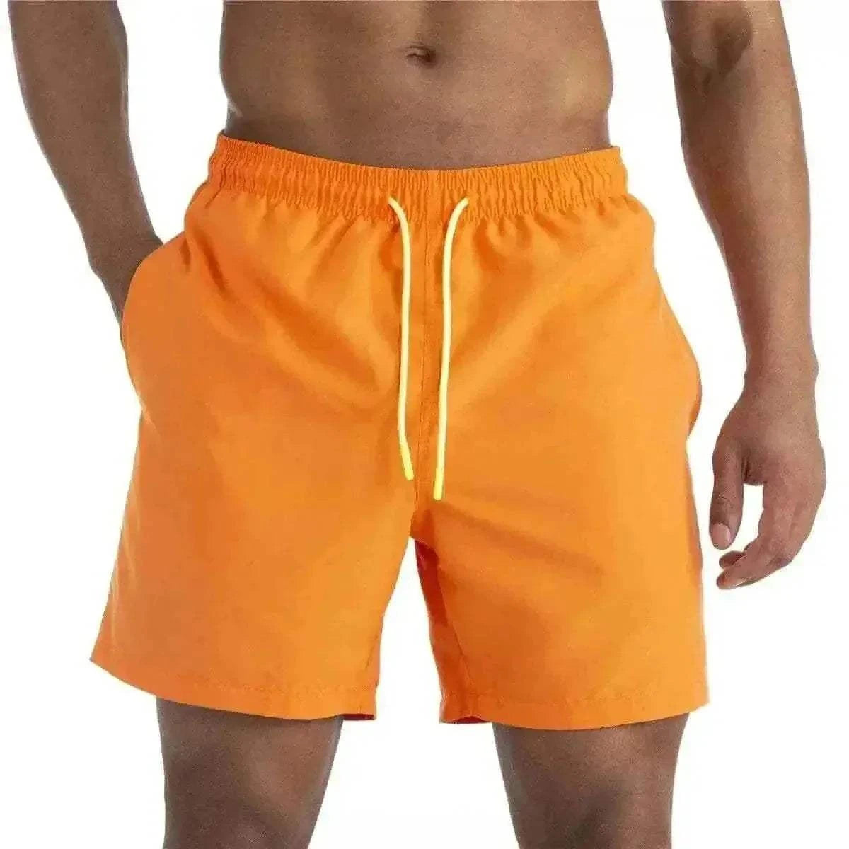 Mens Swimsuit - ALSOTO Latest Men Swimwear Yellow