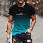 mens t shirt uk, Trend Gradient Men's  T-Shirt
