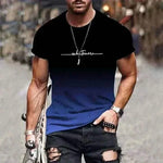 mens t shirt uk, Trend Gradient Men's  T-Shirt