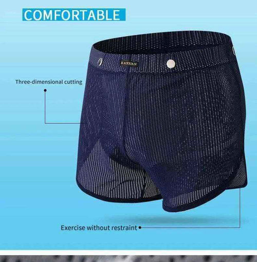 Mens Briefs - Men's Underwear Mesh Loose Arrow Pants Breathable Athletic Shorts Men's Pants Pantyhose Boxer Shorts.