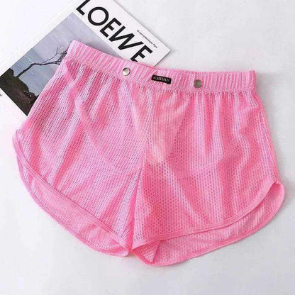 Mens Briefs -Men's Underwear Mesh Loose Arrow Pants Breathable Athletic Shorts Men's Pants Pantyhose Boxer Shorts.