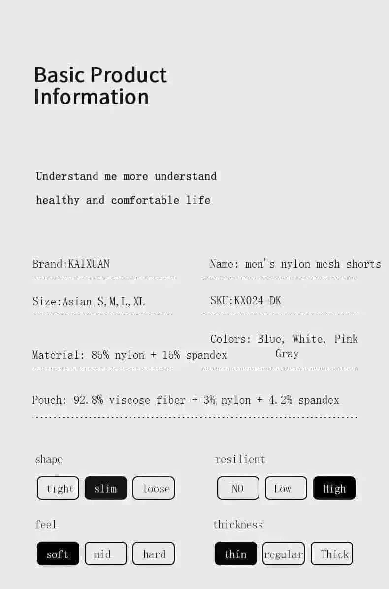  Men's Fashion Style Store Men's Underwear Mesh Loose Arrow Pants Breathable Athletic Shorts Men's Pants Pantyhose Boxer Shorts