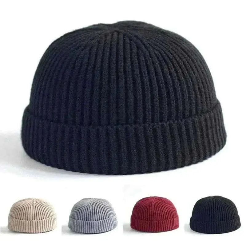 Men Knitted Hat Beanie Skullcap