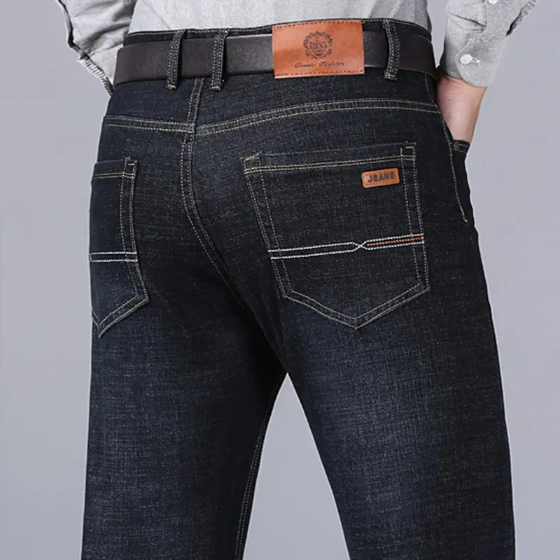 mens jeans uk , New Men Classic Jeans Black