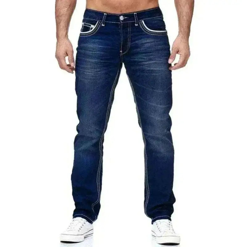 mens jeans uk, men's jeans offers Men's Stretch Denim Dark Blue Jeans