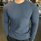 mens sweaters uk, 2025 Blue European and American Blue Sweaters for Men