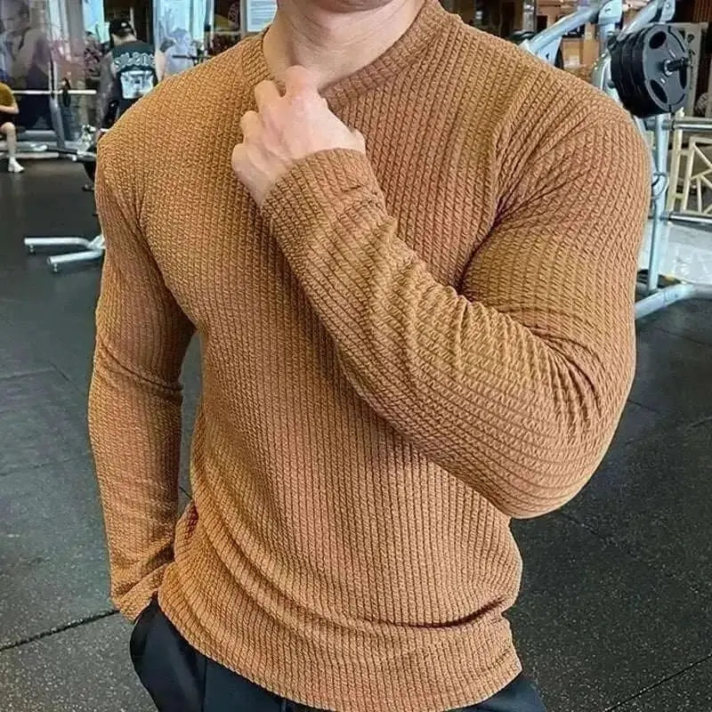 sweaters, 2025 European and American Khaki Sweater For Men