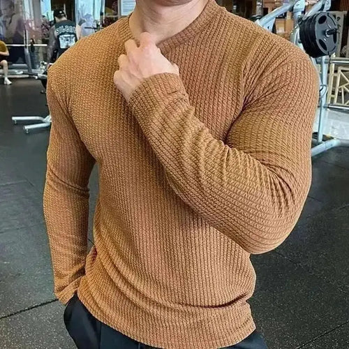 sweaters, 2025 European and American Khaki Sweater For Men