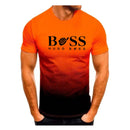 mens t shirts uk | Male Gradient T shirts orange