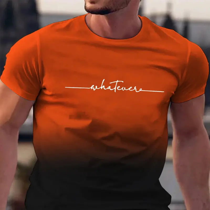 mens t shirts uk | Male Gradient T shirts red