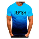 mens t shirts uk | Male Gradient T shirts sky blue