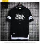 mens t shirts uk | Summer T-shirt for men Round Neck Short sleeved Black