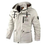  mens winter jackets uk offers New Winter Men Outwear Warm Beige Removable Jacket