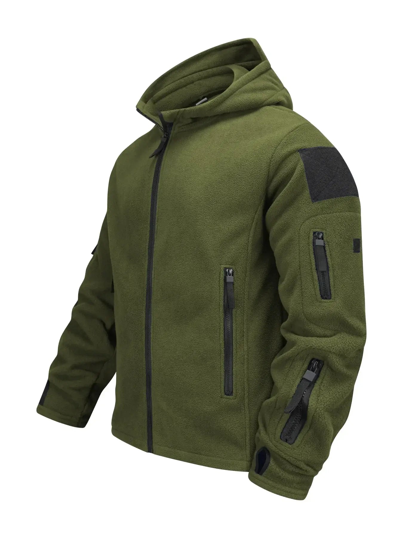 winter coats men, Waterproof Hiking Army Green Jacket Outdoor Hooded