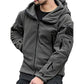 mens winter jackets uk, Waterproof Hiking Dark Gray Jacket Outdoor Hooded