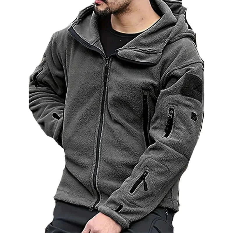 winter coats men Waterproof Hiking Dark Gray Jacket Outdoor Hooded