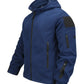 mens winter jackets uk, Waterproof Hiking Navy Blue Jacket Outdoor Hooded