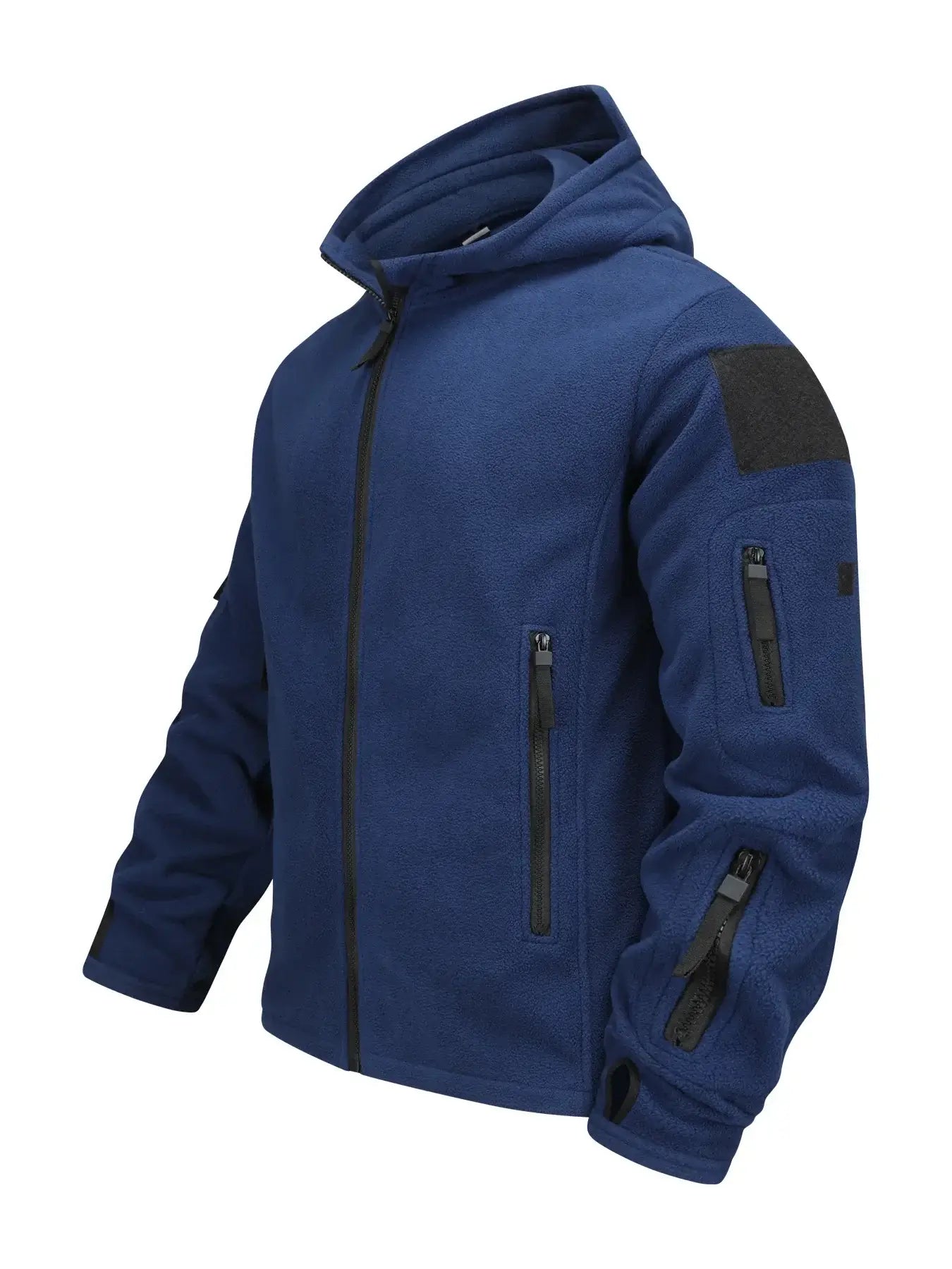 winter coats men, Waterproof Hiking Navy Blue Jacket Outdoor Hooded