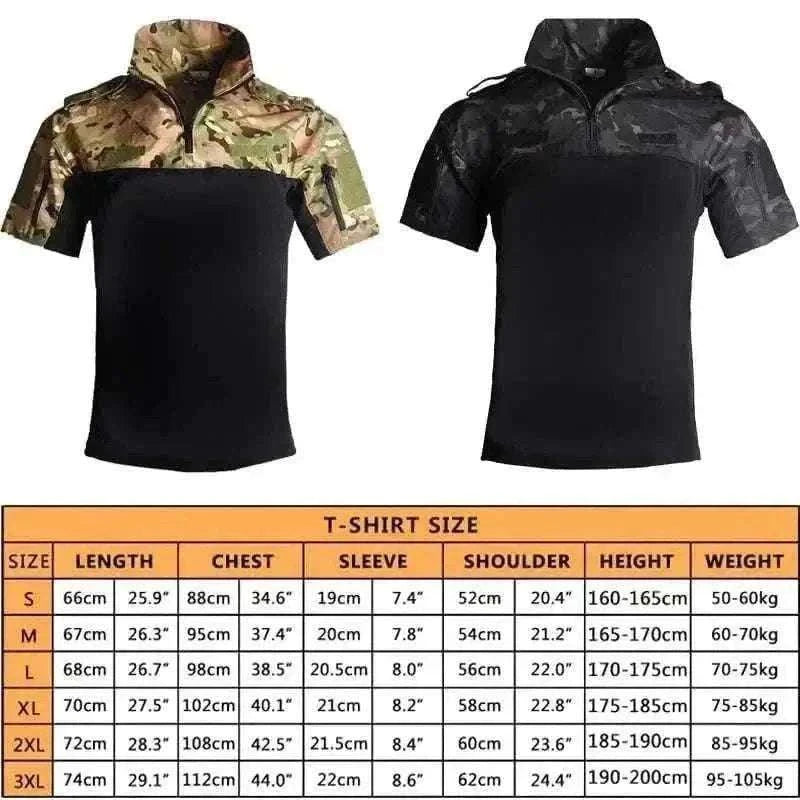 summer t-shirt for men - MILITARY POLO T-SHIRT.
