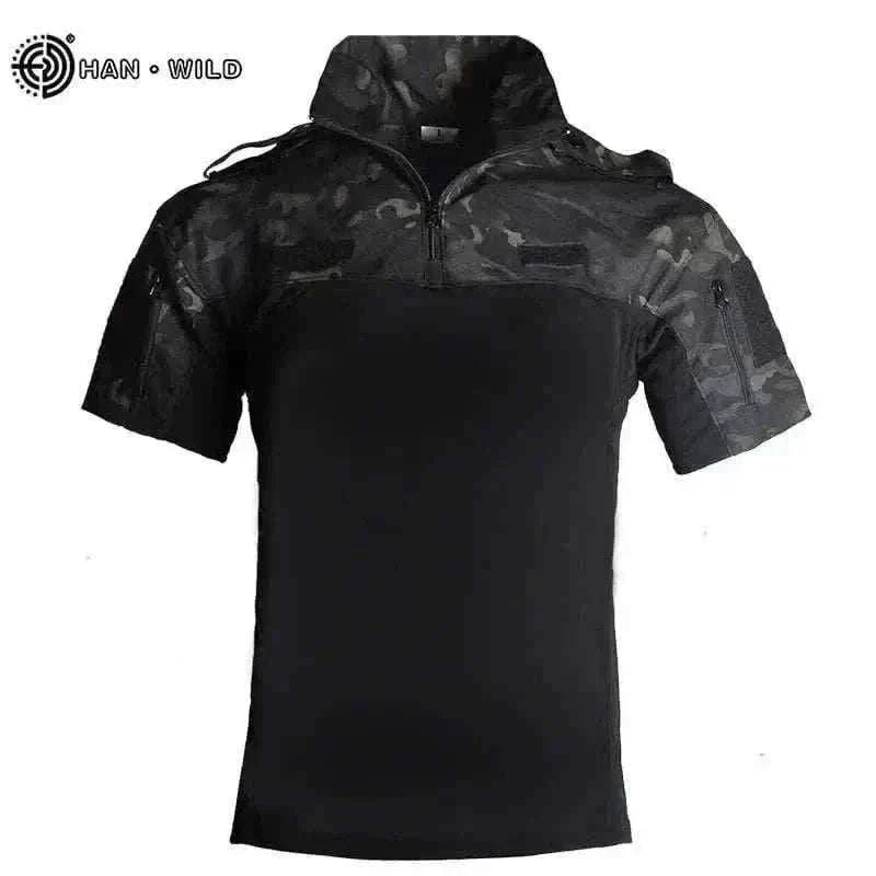 summer t-shirt for men - MILITARY POLO T-SHIRT.