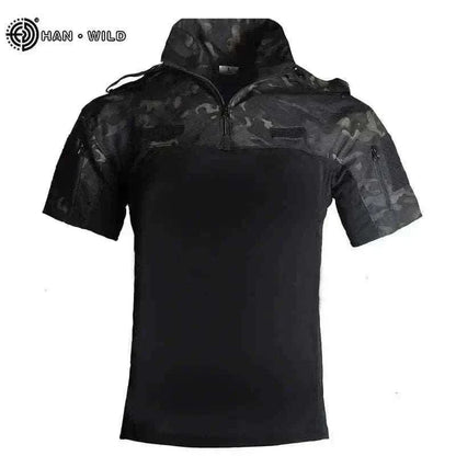 summer t-shirt for men - MILITARY POLO T-SHIRT.