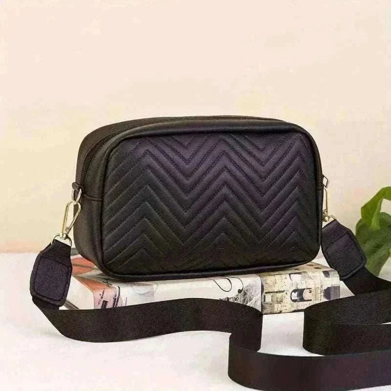 Minimalist Mini Fashionable Quilted Crossbody Bag Wallet, Trendy PU Shoulder Bag, WOMEN'S Casual Handbag and Mobile Phone Wallet.
