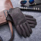 MPPM Winter Gloves Men Genuine Leather Sheepskin for Adult Warm Winter Deerskin Gloves Christmas Gift  Men's Sheepskin Gloves.