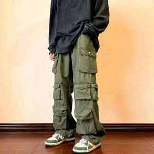 Men Cargo Pants - MULTI POCKET CARGO PANTS.