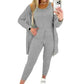New Autumn Winter Women's Elastic Pajamas Sports Set Crop Top+Long Pants+Coat Woman 3 Pieces Suit Soft Homewear Pyjamas S-3XL.