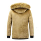 mens winter jackets uk. New Men Winter Autumn  With Thick Warm Hooded Fur Collar Coat.
